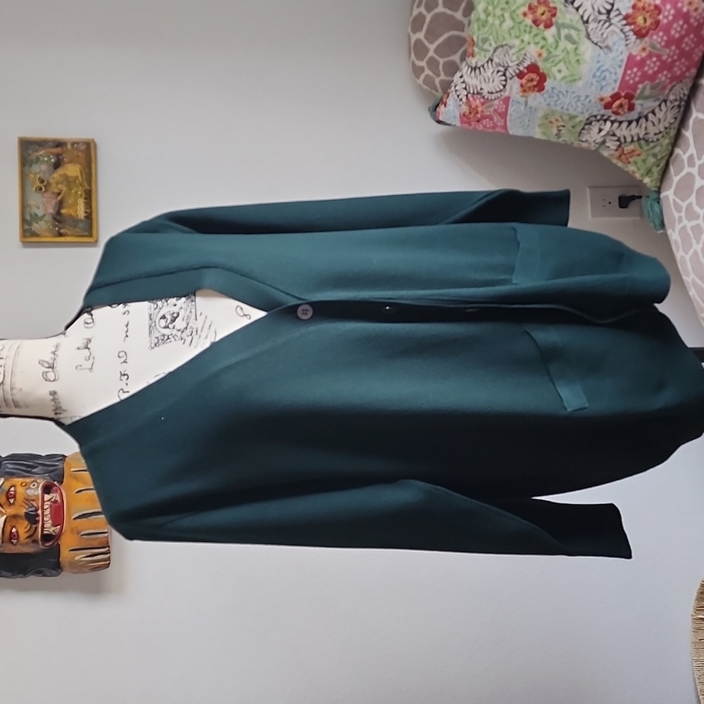 Paul Stuart Dark Green Cardigan Sweater